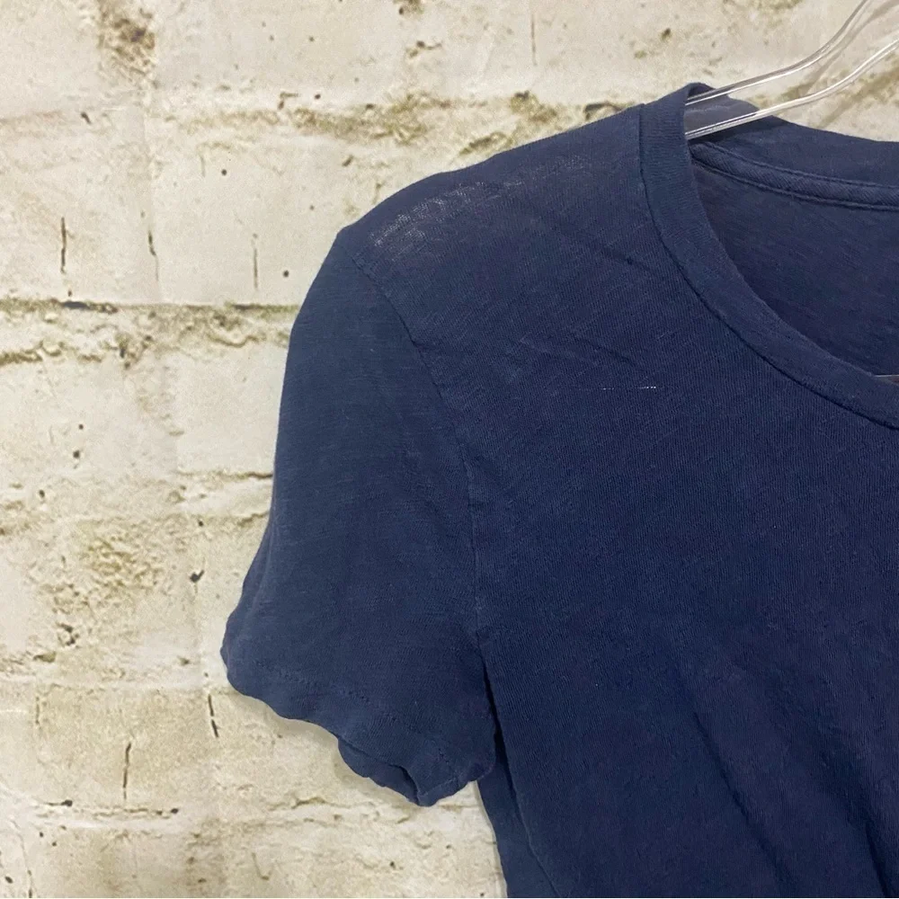 J Crew Blue Vintage Cotton Thin Short Sleeve T Shirt